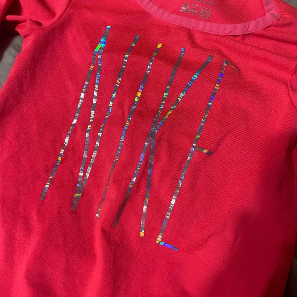 Nike Kids Vivid Pink Long Sleeve Tee‎